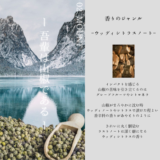 02 MOUNT (マウント)オードパルファム 3ml