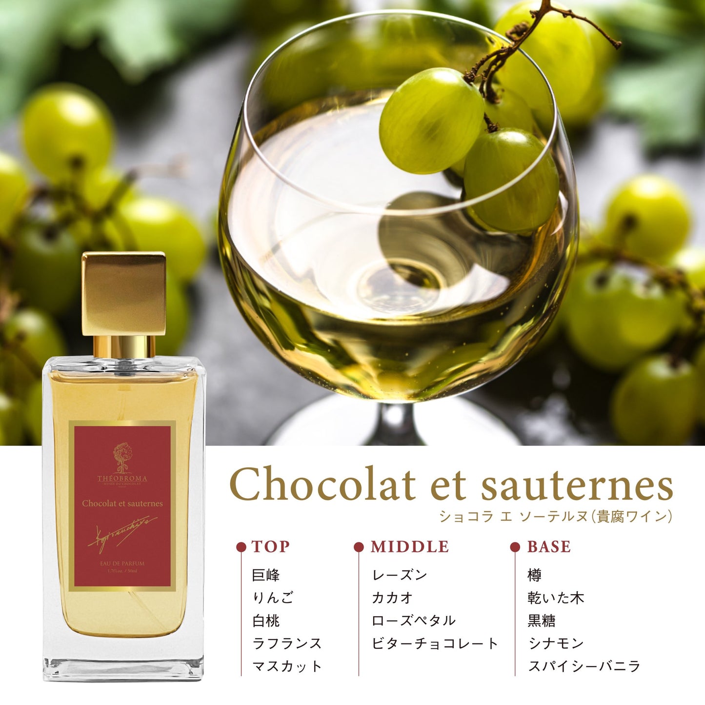 【NEW】テオブロマ ショコラ エ ソーテルヌ（貴腐ワイン）　THÉOBROMA Chocolat et sauternes  　50ml